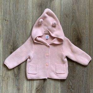 Baby GAP 6-12mo button teddy hoodie